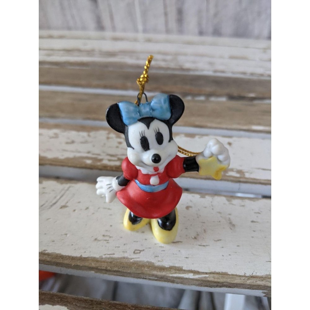 Schmid Minnie‎ mouse star Disney ornament Xmas holi